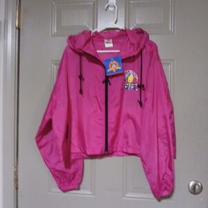 Vintage 1997 Looney Tunes Tweety Windbreaker Sz L